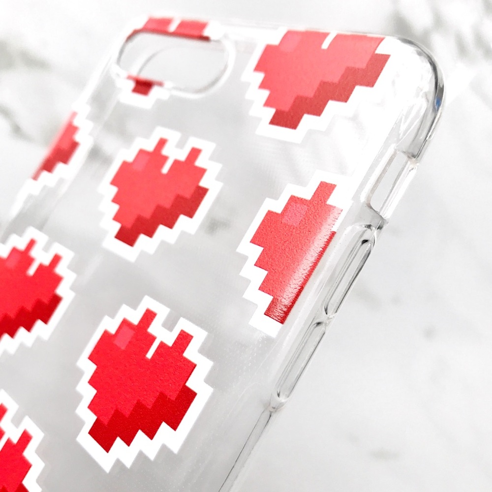 NEW iPhone 7 Plus/8 Plus Clear Heart Emoji Case - Picture 2 of 3